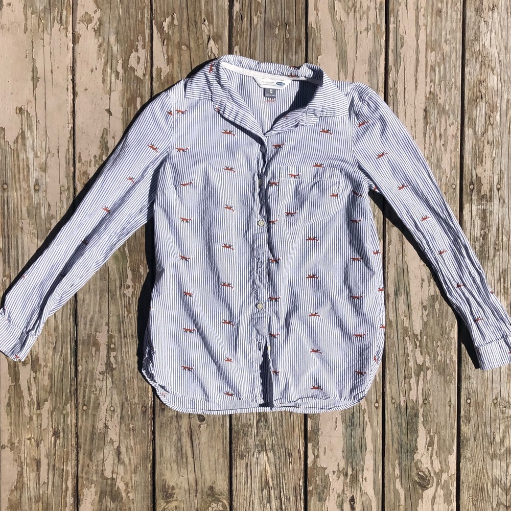 Cute Fox Print Top